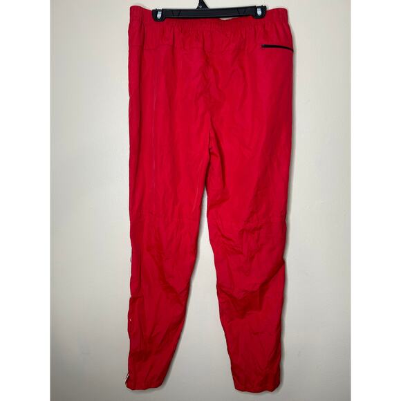 Men’s Size XL Eastbay Warmup Jogging Pants Red Polyester Pants Extra Large - Picture 2 of 3